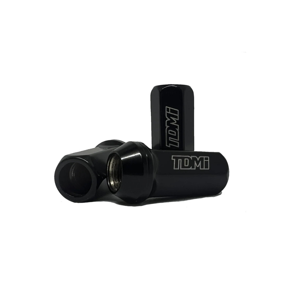 TDMI Open-End Steel Lugnuts in Black Finish
