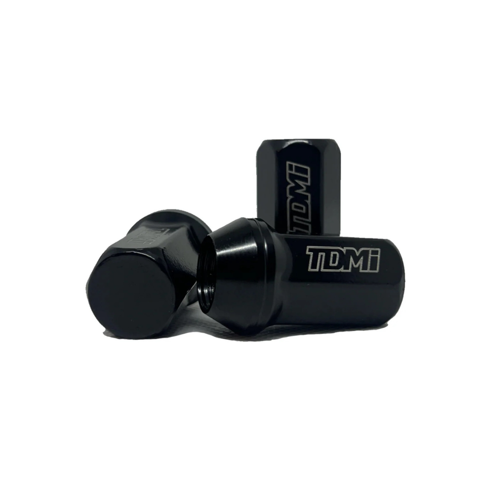 TDMI Closed-End Steel Lugnuts with Black Chrome Finish