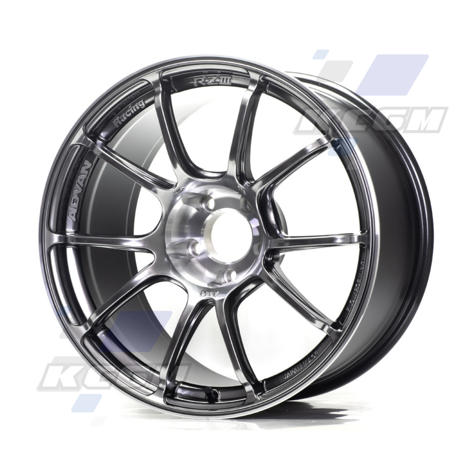Advan RZIII Wheel (GTR Face) - 18x8.5 +45 5x114.3 Hyper Platinum Black & Diamond Cut