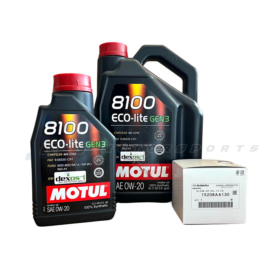 Motul Eco-lite 0W-20 Oil Change kit for 2013-21 Brz/Frs/Gt86
