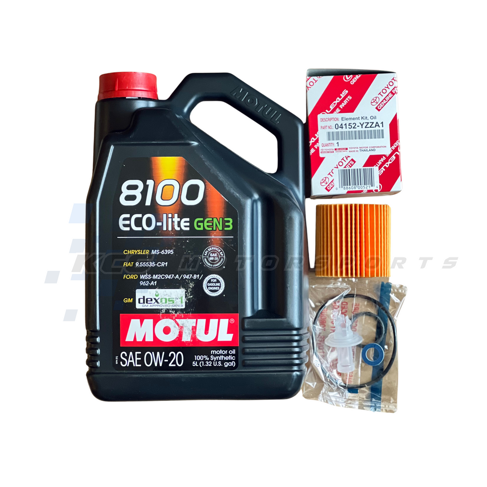 Motul Eco-Lite 0W-20 Oil Change kit for 15+ Lexus IS/RC/GS/NX