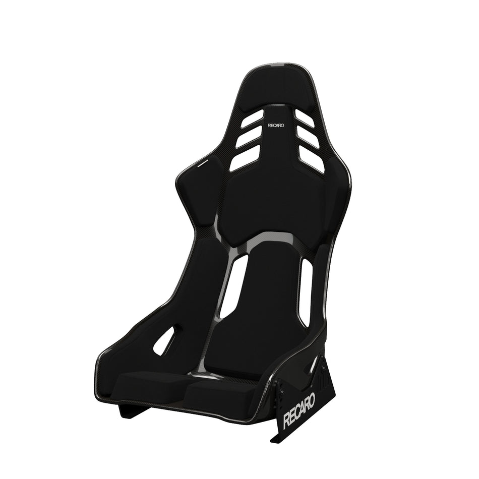 Recaro Podium CF Seat - (Left/Large) Perlon Velour Black