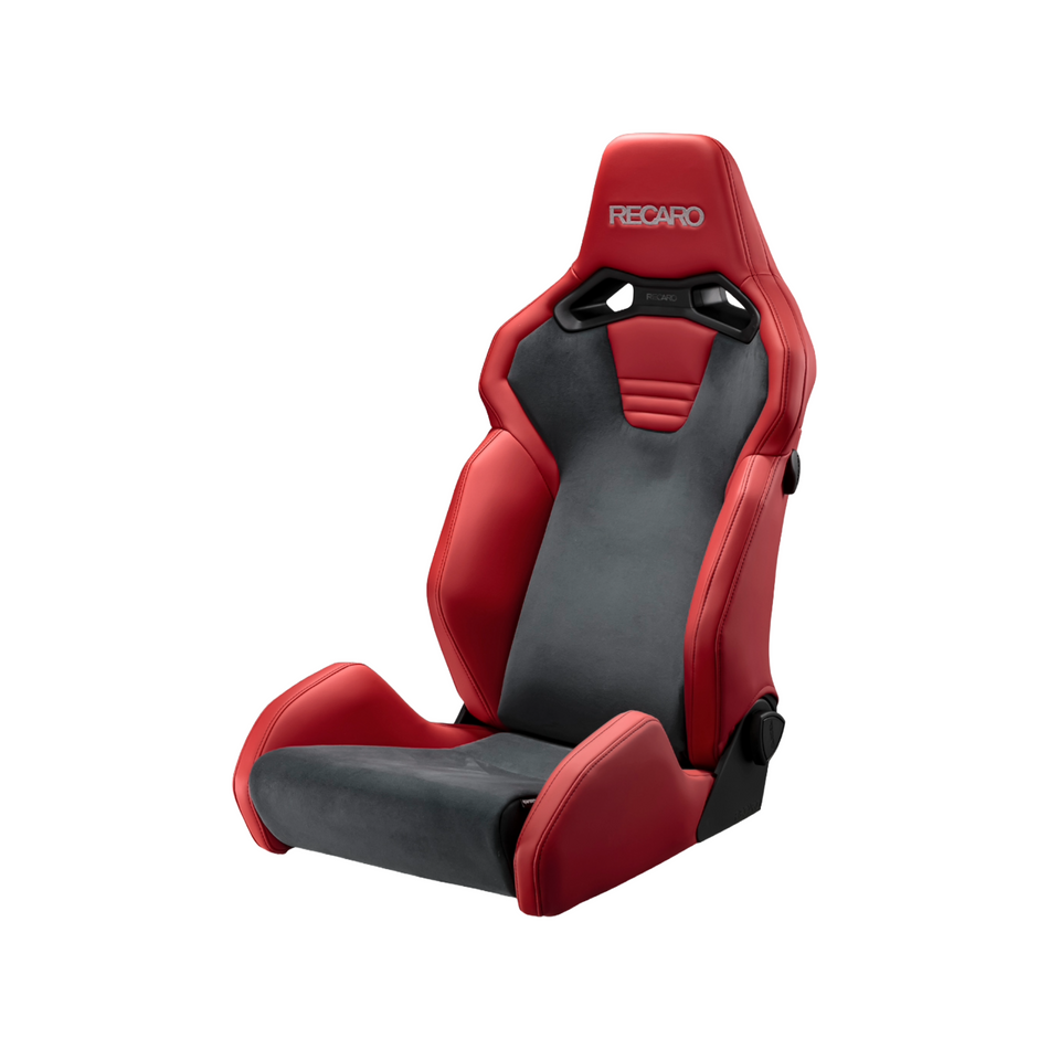 Recaro SR-S UT100 Sport Seat – Leather Red / Ultrasuede Gray