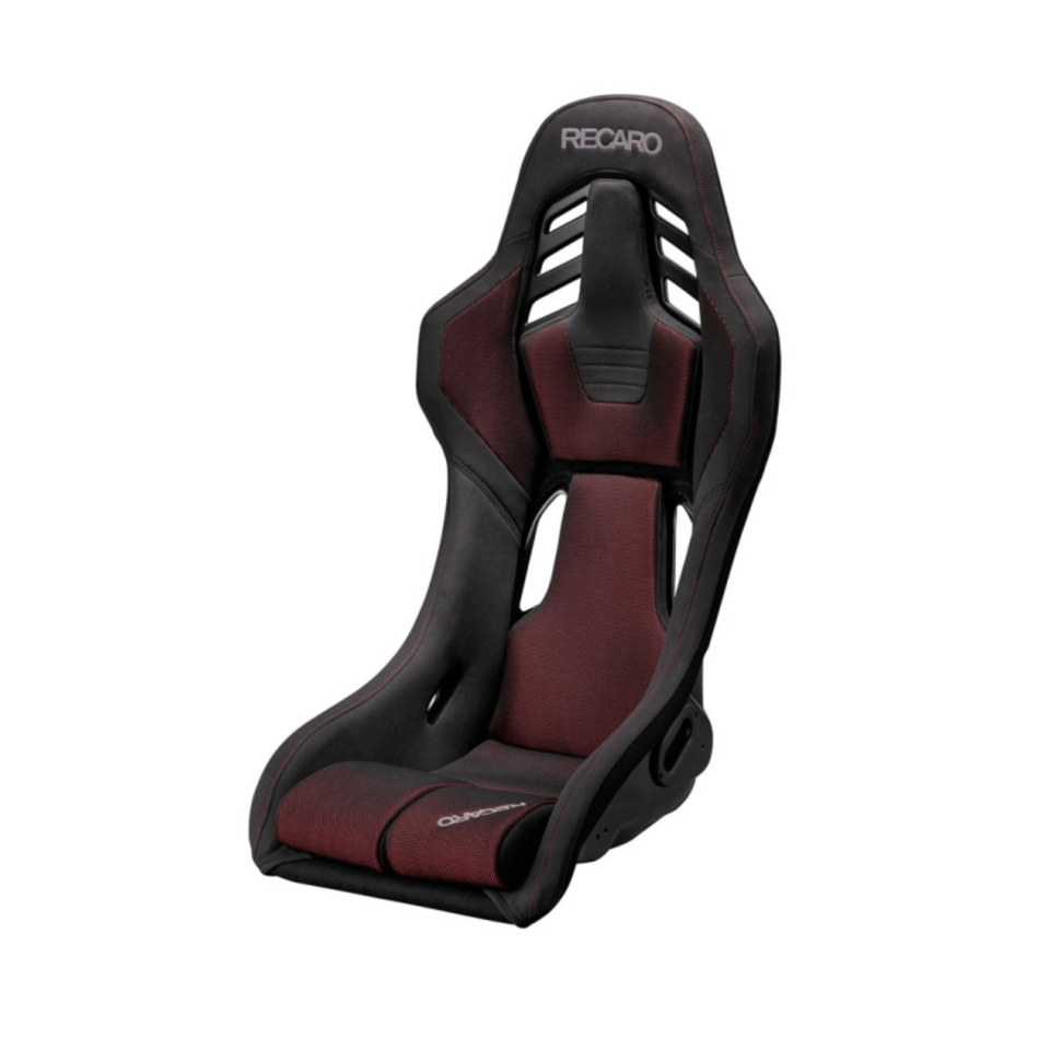 Recaro RSS BK Seat (Large / FRP) - Kamui Black / Brilliant Mesh Red