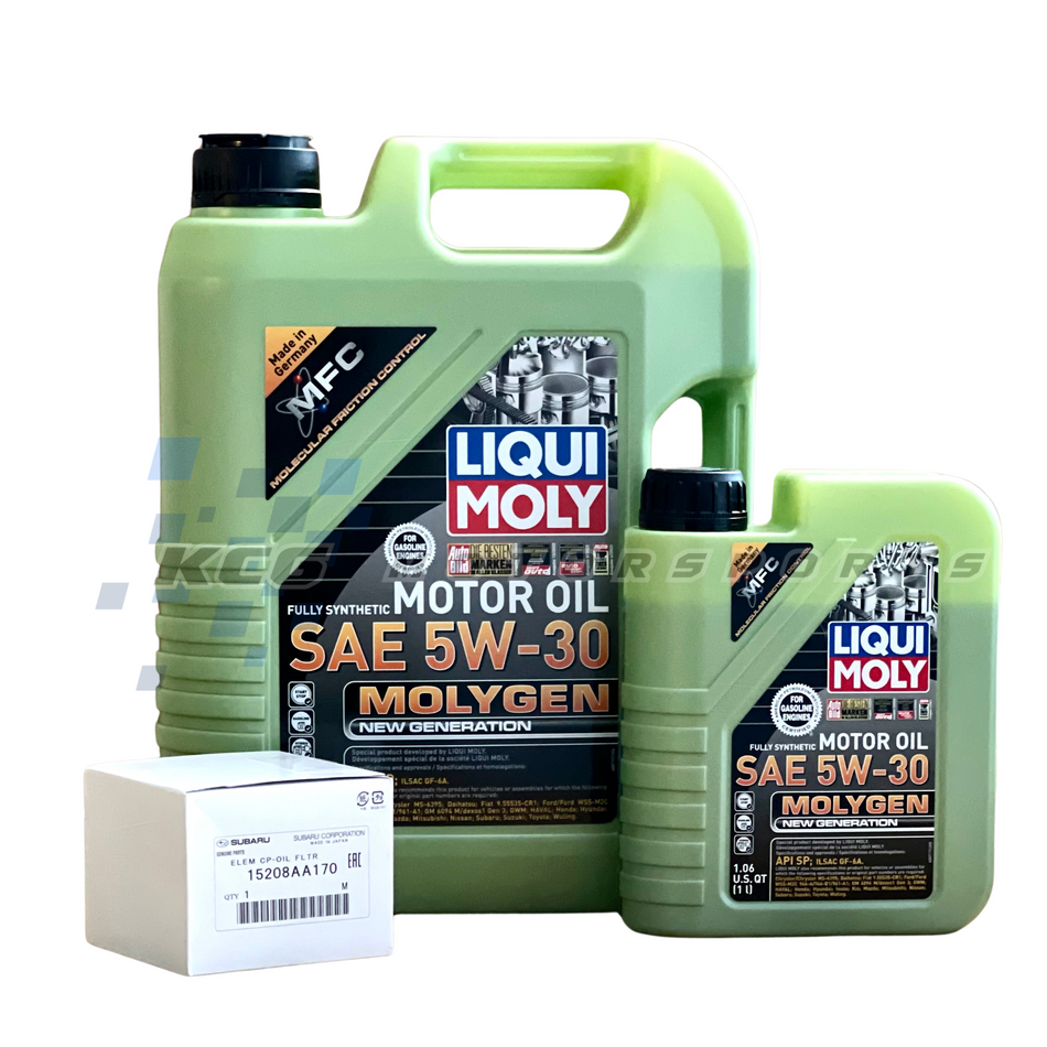 LiquiMoly Molygen 5W-30 Oil Change kit for 15-21 Wrx