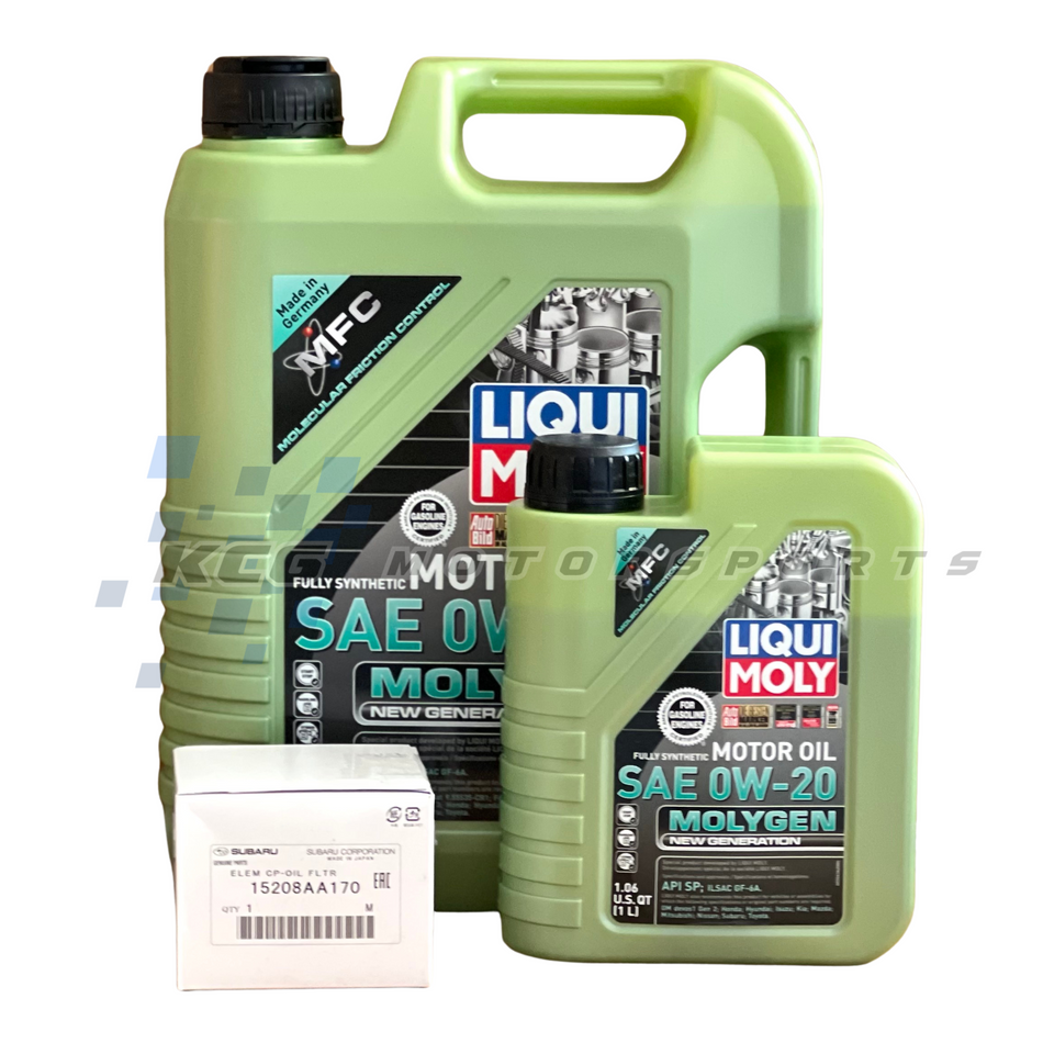 LiquiMoly Molygen 0W-20 Oil Change kit for 22+ Wrx/Brz/gr86
