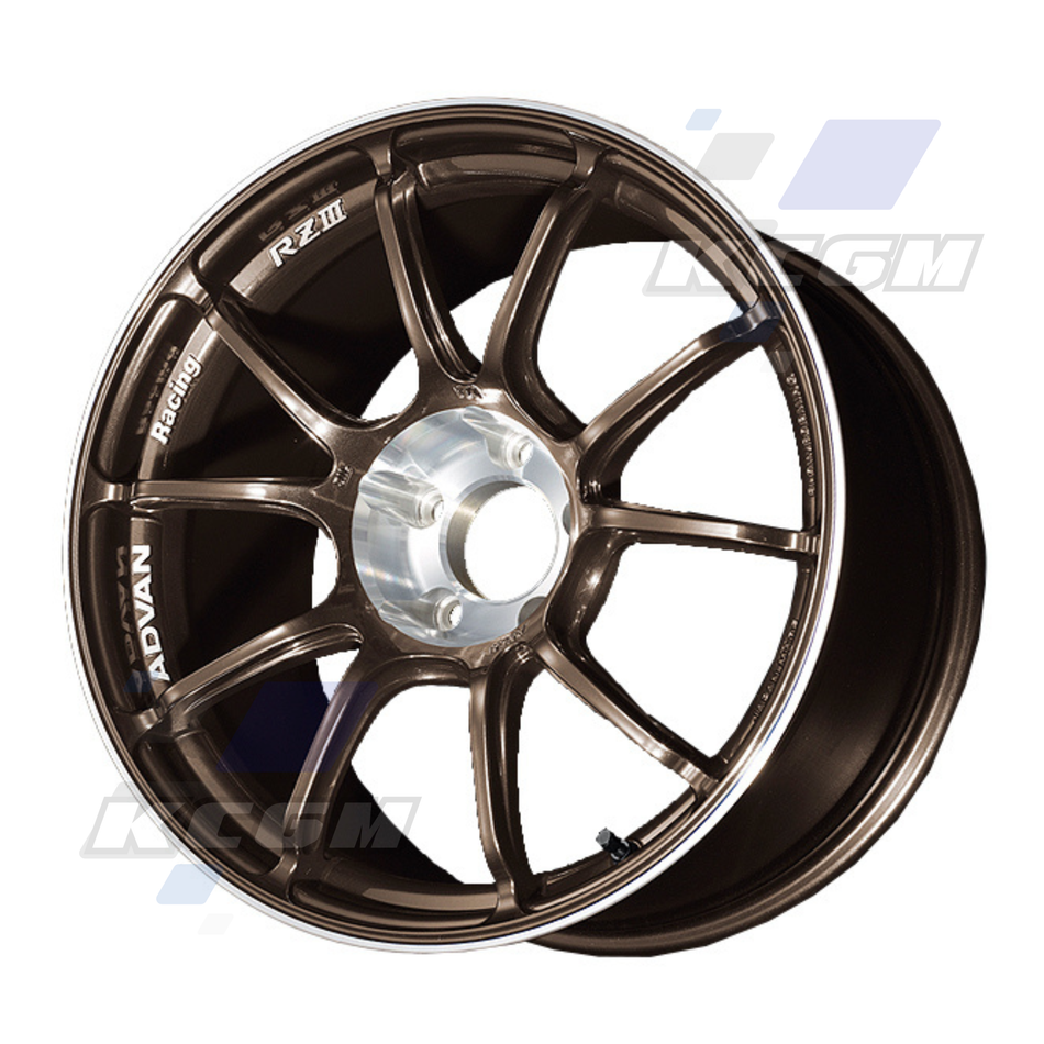 Advan RZIII Wheel (GTR Face) - 18x8.5 +45 5x114.3 Umber Bronze Metallic & Diamond Cut