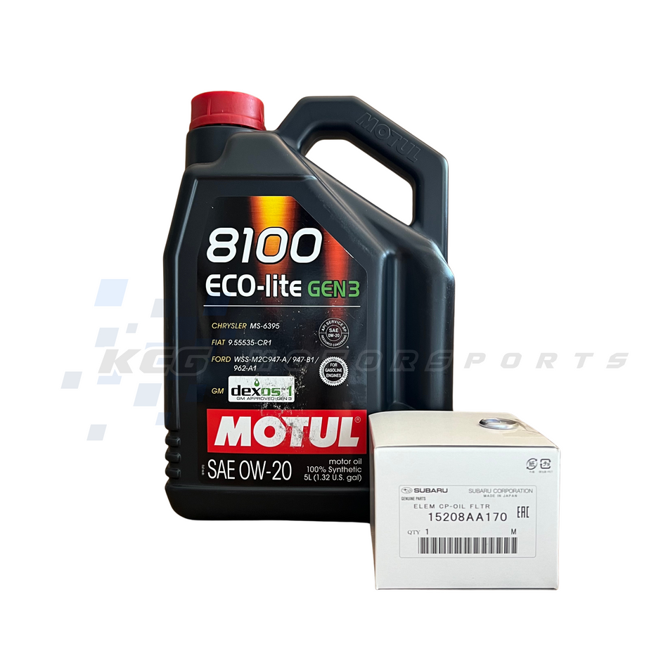 Motul Eco-lite 0W-20 Oil Change kit for 22+ WRX / BRZ / GR86