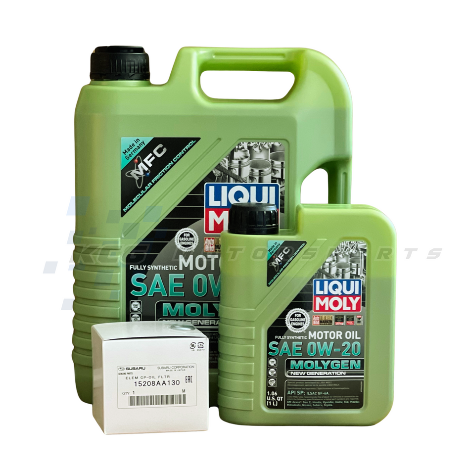 LiquiMoly Molygen 0W-20 Oil Change kit for 13-21 Brz/Frs