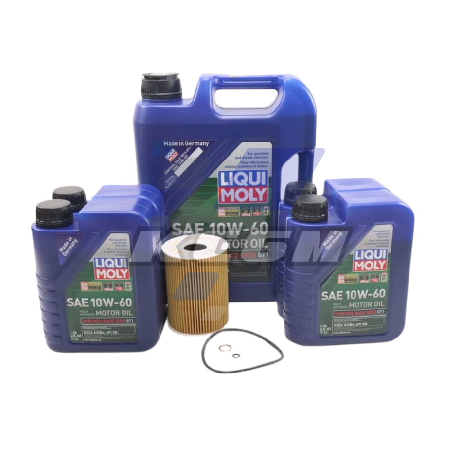Liquimoly Racetech GT1 10W-60 Oil change kit for 2008-13 BMW M3