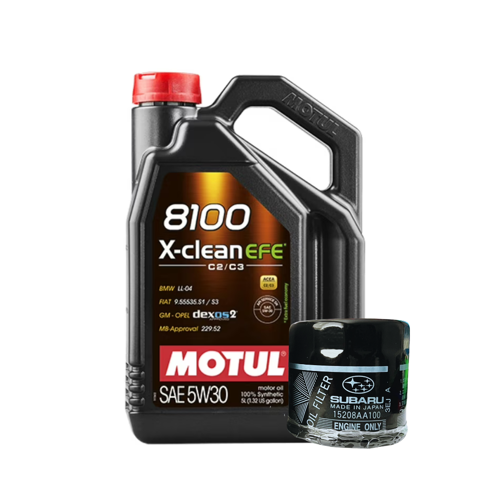 Motul X-clean EFE 5W-30 Oil Change kit for 2002-2014 WRX/STI & 2015-21 STI